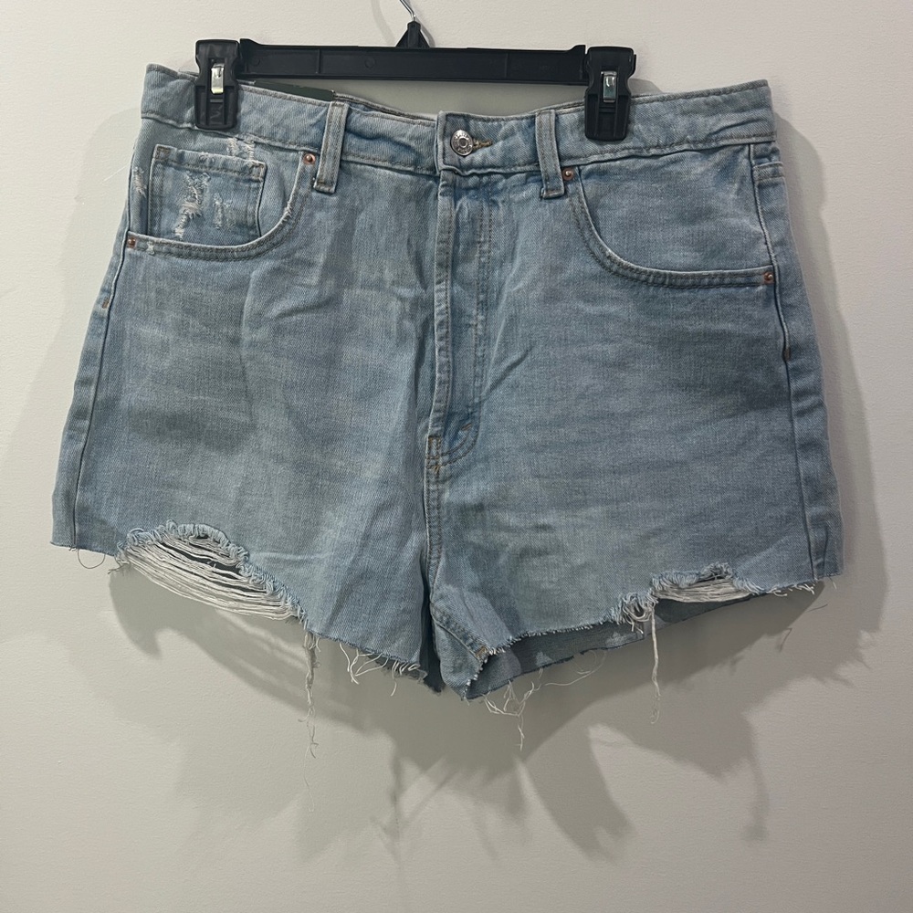 Wild Fable Faded Blue Distressed Jean Shorts